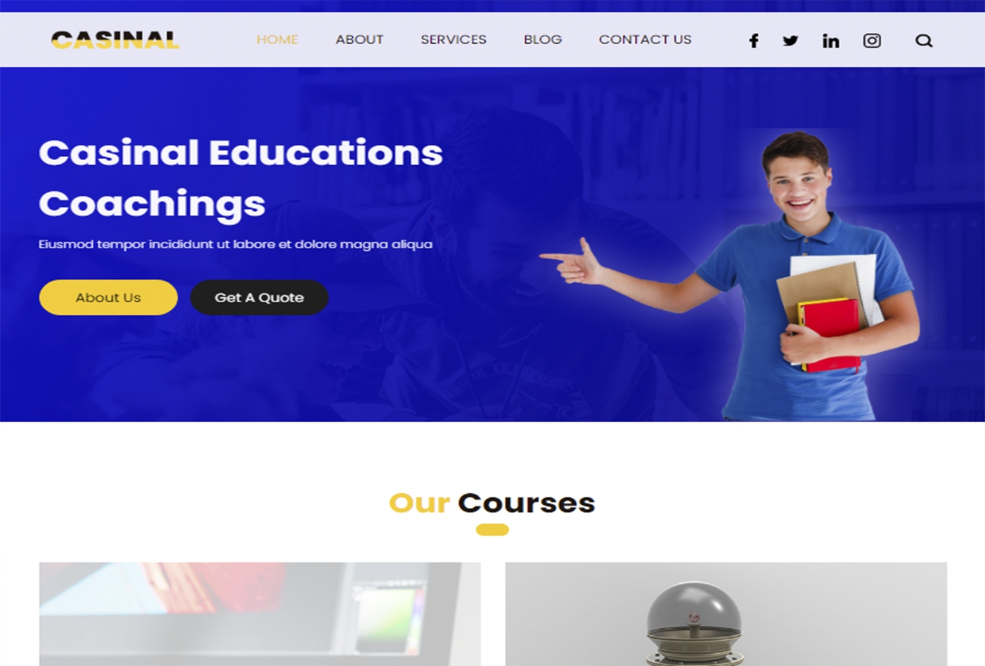 Casinal – Bootstrap 4 Consultancy Website Template