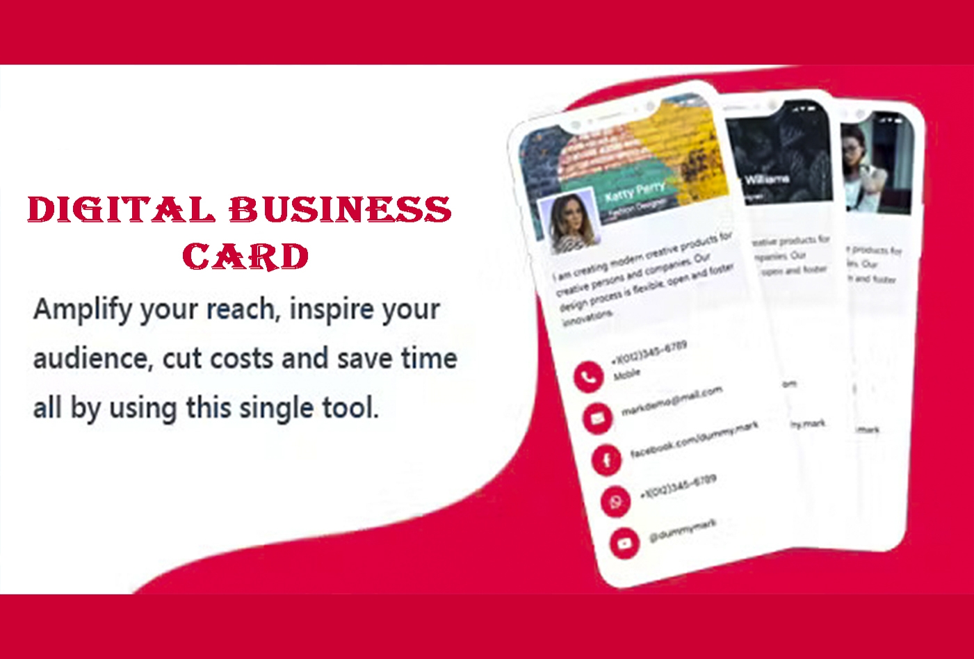 Digital Business Card 35 Premium themes