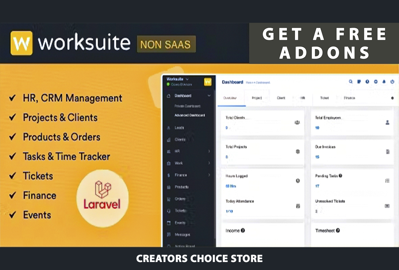 WORKSUITE - HR, CRM and Project Management
